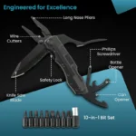 ابزار تعمیرات کمپینگ 10 کاره گرین‌لاین Green Lion GNMLTPLR10BK - Image 2