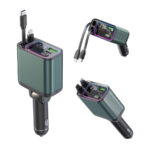 شارژر فندکی گرین لاین Retractable 90W Car Charger PD 65W - Image 3